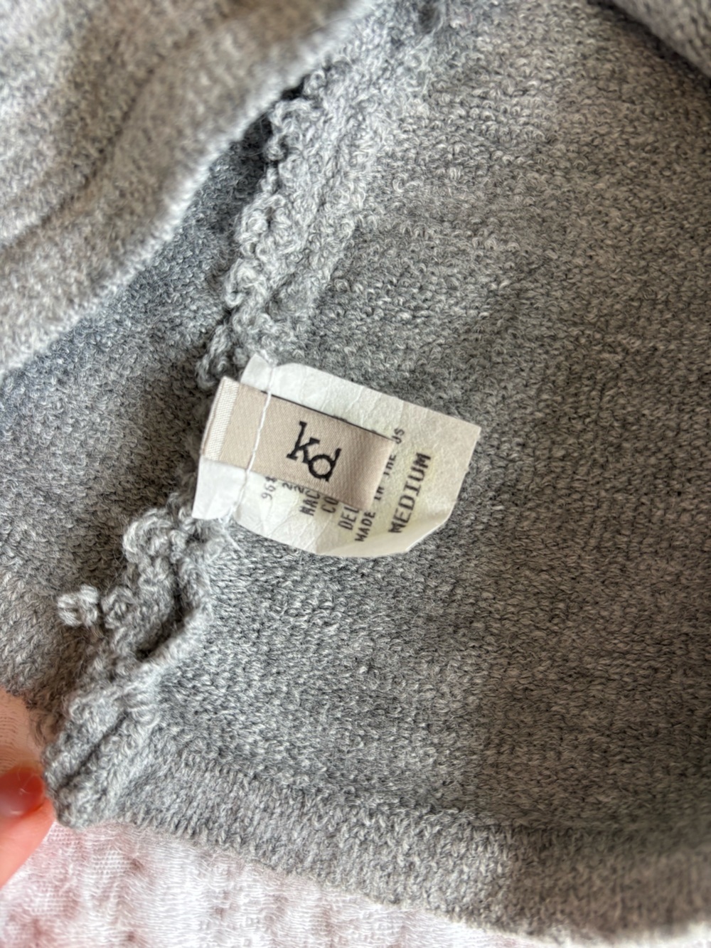 HEATHER GREY KD New York NWT Off Shoulder Balletcore Long Sleeve Top - Picture 4 of 6